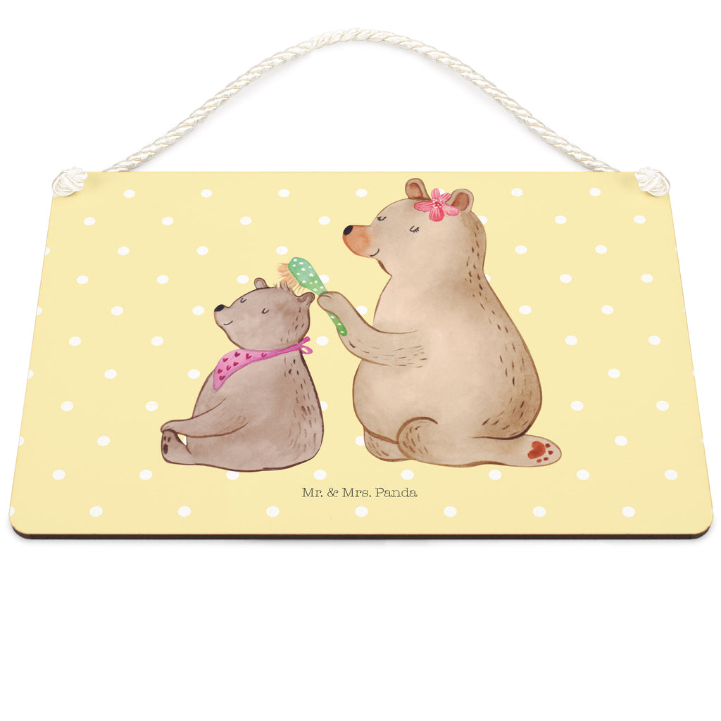 Deko Schild Bär mit Kind Dekoschild, Deko Schild, Schild, Tür Schild, Türschild, Holzschild, Wandschild, Wanddeko, Familie, Vatertag, Muttertag, Bruder, Schwester, Mama, Papa, Oma, Opa, Geschenk, Mutti, Mutter