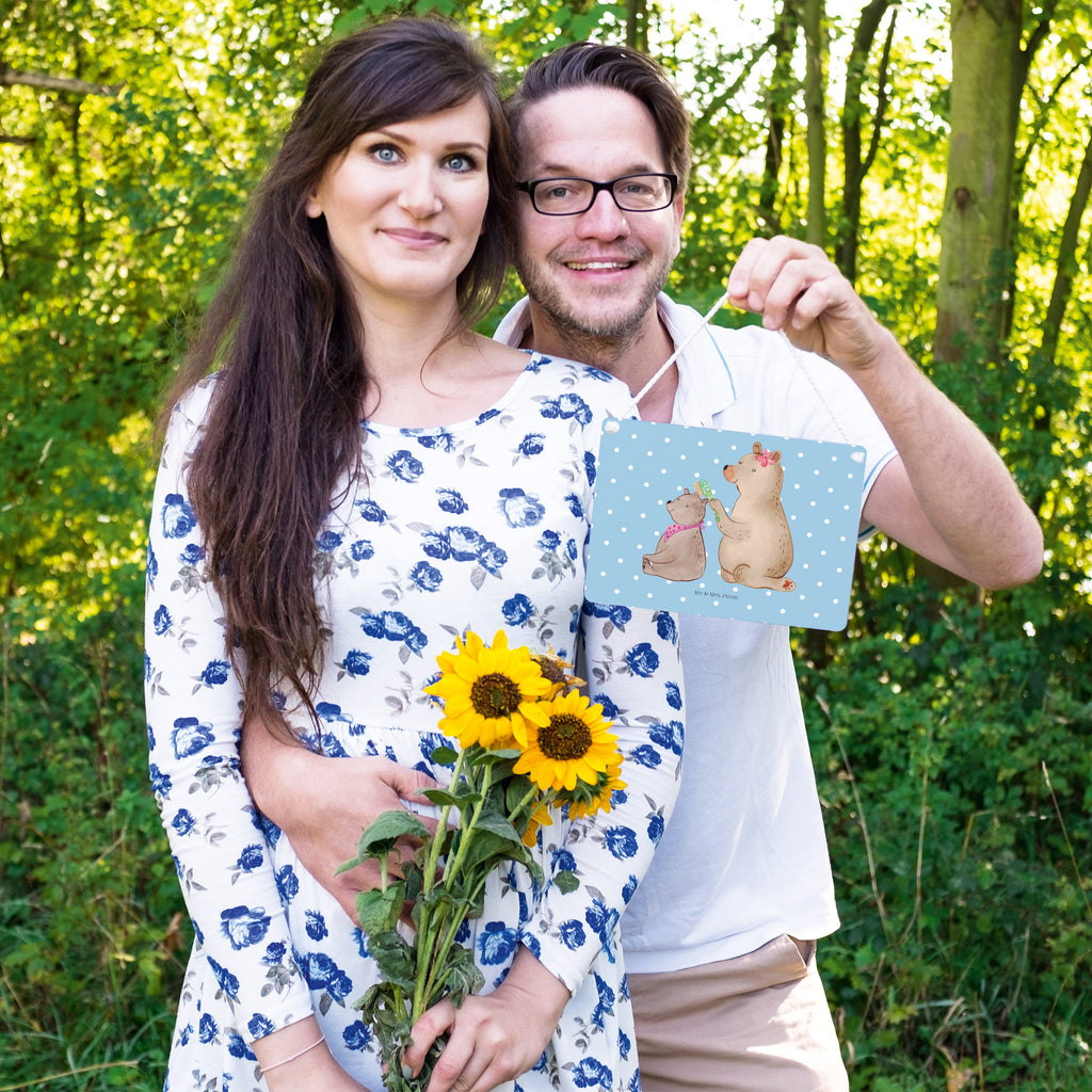 Deko Schild Bär mit Kind Dekoschild, Deko Schild, Schild, Tür Schild, Türschild, Holzschild, Wandschild, Wanddeko, Familie, Vatertag, Muttertag, Bruder, Schwester, Mama, Papa, Oma, Opa, Geschenk, Mutti, Mutter