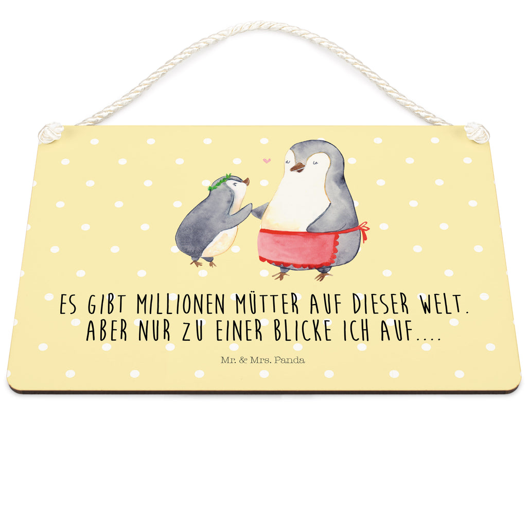 Deko Schild Pinguin mit Kind Dekoschild, Deko Schild, Schild, Tür Schild, Türschild, Holzschild, Wandschild, Wanddeko, Familie, Vatertag, Muttertag, Bruder, Schwester, Mama, Papa, Oma, Opa, Geschenk, Mami, Mutti, Mutter, Geburststag
