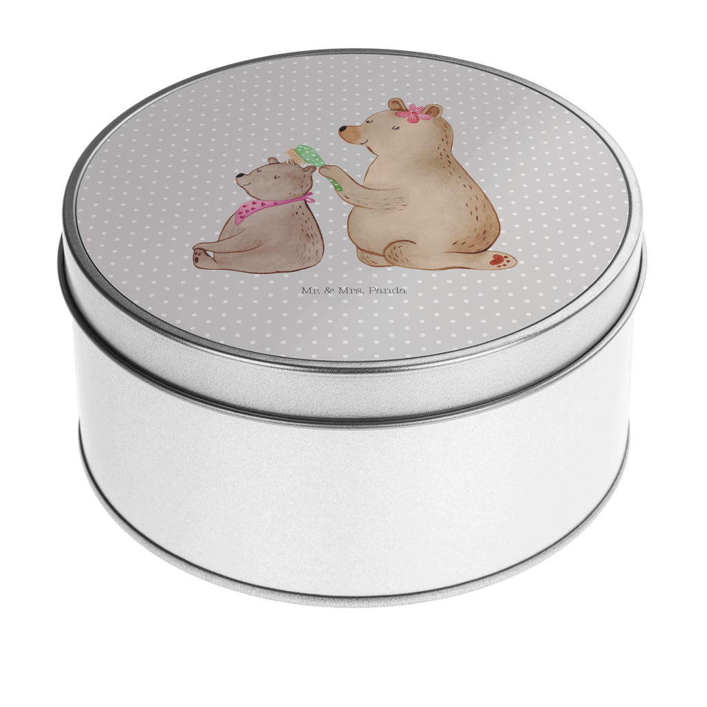 Blechdose rund Bär mit Kind Metalldose, Keksdose, Dose, Vorratsdose, Geschenkbox, Familie, Vatertag, Muttertag, Bruder, Schwester, Mama, Papa, Oma, Opa, Geschenk, Mutti, Mutter