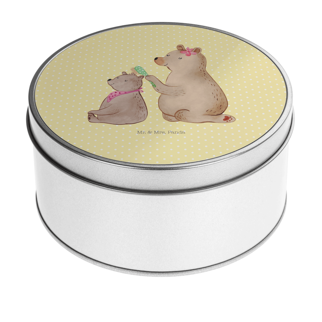 Blechdose rund Bär mit Kind Metalldose, Keksdose, Dose, Vorratsdose, Geschenkbox, Familie, Vatertag, Muttertag, Bruder, Schwester, Mama, Papa, Oma, Opa, Geschenk, Mutti, Mutter