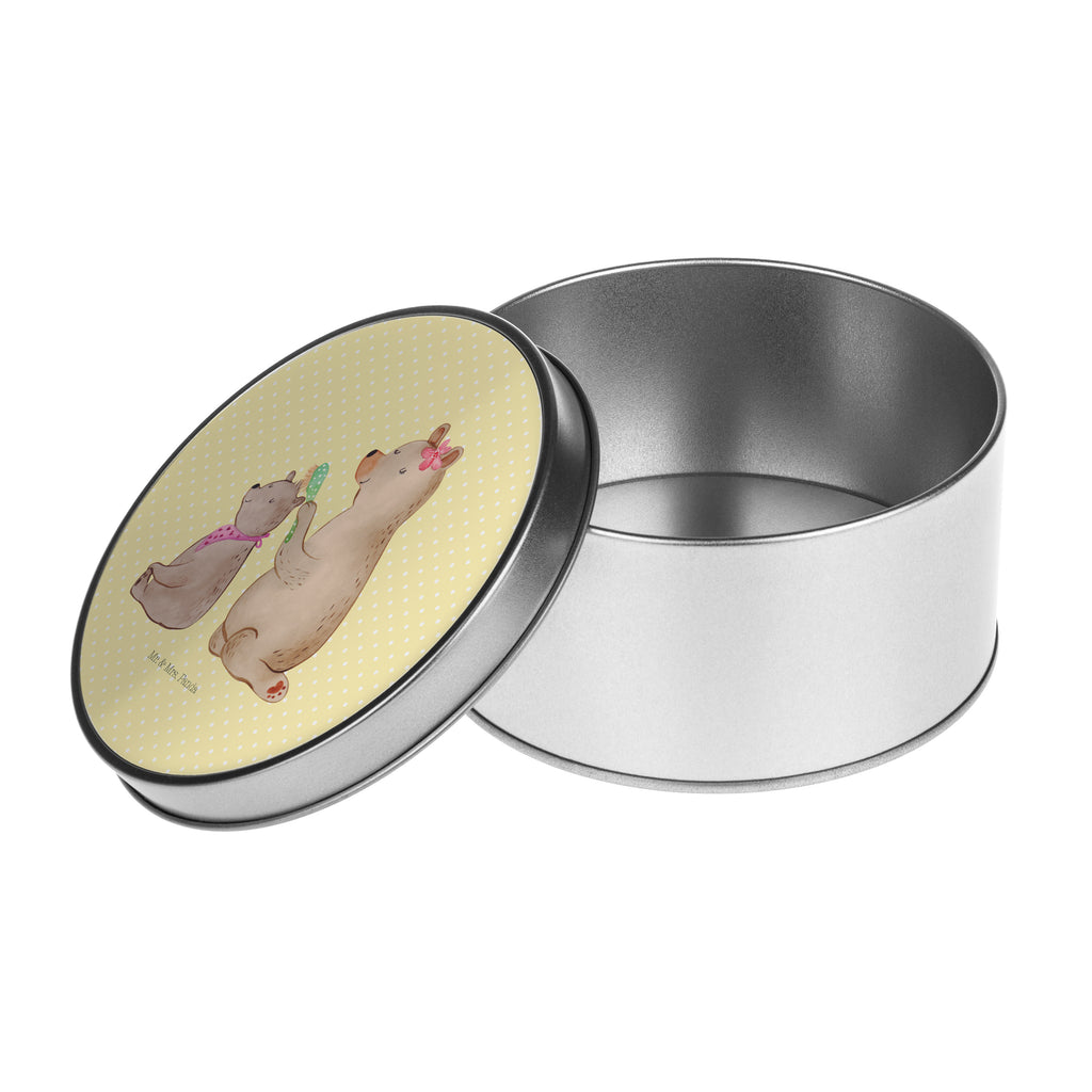 Blechdose rund Bär mit Kind Metalldose, Keksdose, Dose, Vorratsdose, Geschenkbox, Familie, Vatertag, Muttertag, Bruder, Schwester, Mama, Papa, Oma, Opa, Geschenk, Mutti, Mutter