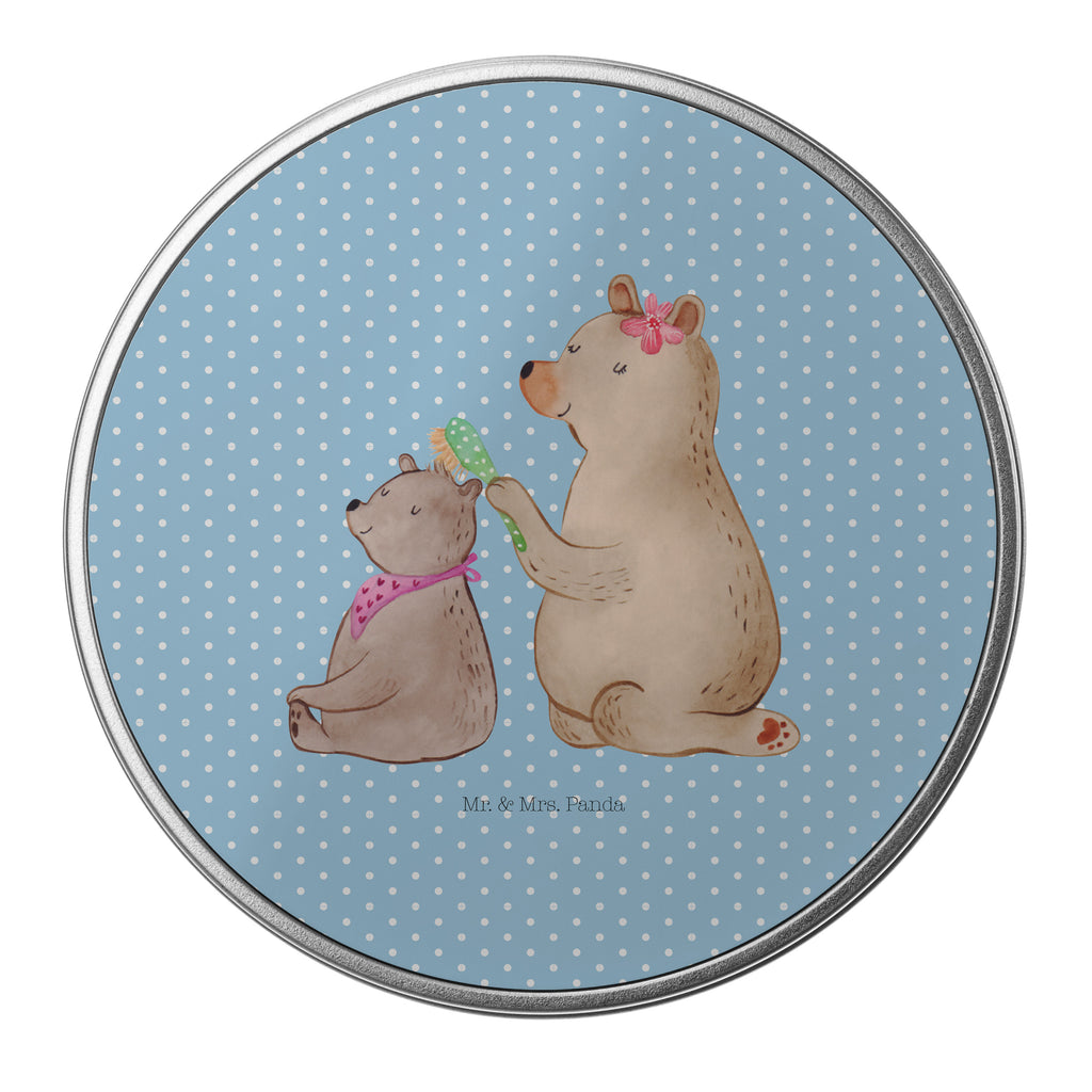 Blechdose rund Bär mit Kind Metalldose, Keksdose, Dose, Vorratsdose, Geschenkbox, Familie, Vatertag, Muttertag, Bruder, Schwester, Mama, Papa, Oma, Opa, Geschenk, Mutti, Mutter