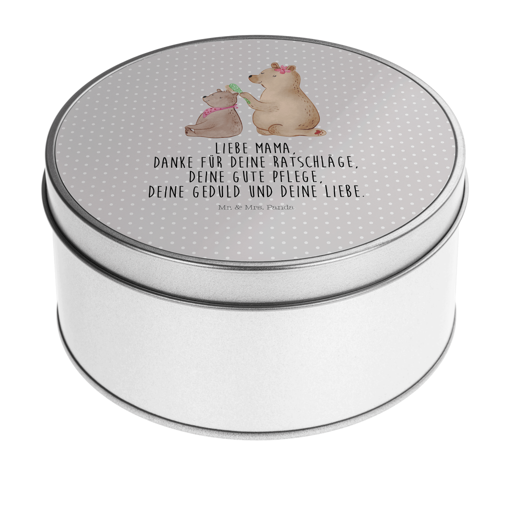 Blechdose rund Bär mit Kind Metalldose, Keksdose, Dose, Vorratsdose, Geschenkbox, Familie, Vatertag, Muttertag, Bruder, Schwester, Mama, Papa, Oma, Opa, Geschenk, Mutti, Mutter