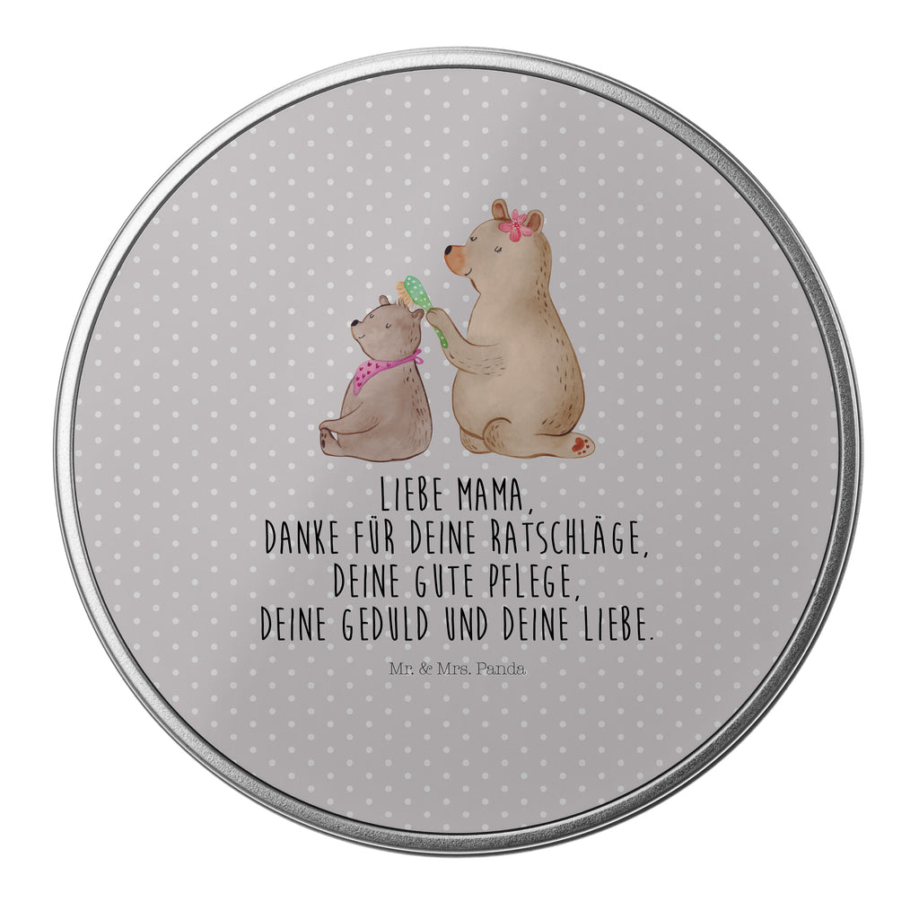Blechdose rund Bär mit Kind Metalldose, Keksdose, Dose, Vorratsdose, Geschenkbox, Familie, Vatertag, Muttertag, Bruder, Schwester, Mama, Papa, Oma, Opa, Geschenk, Mutti, Mutter