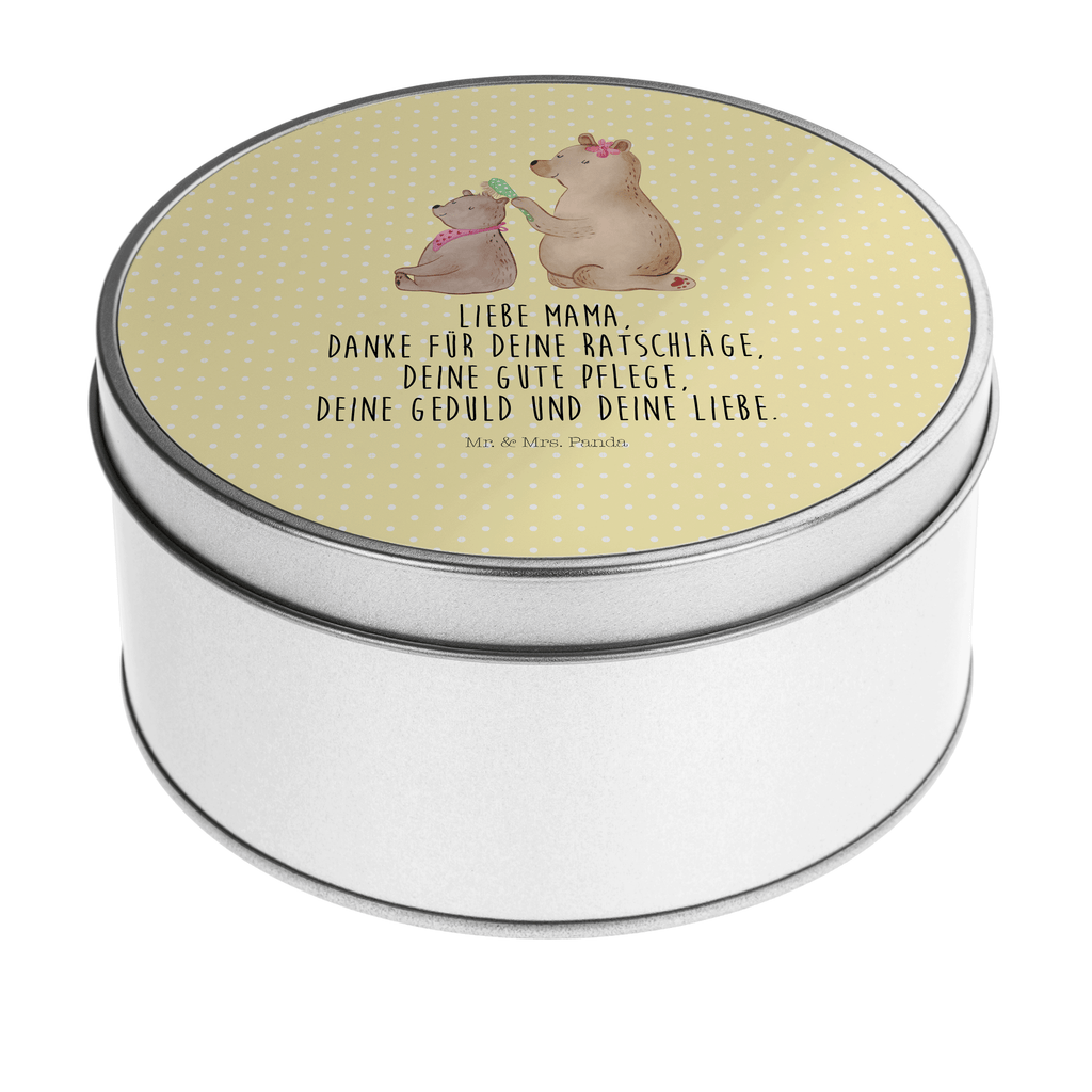 Blechdose rund Bär mit Kind Metalldose, Keksdose, Dose, Vorratsdose, Geschenkbox, Familie, Vatertag, Muttertag, Bruder, Schwester, Mama, Papa, Oma, Opa, Geschenk, Mutti, Mutter
