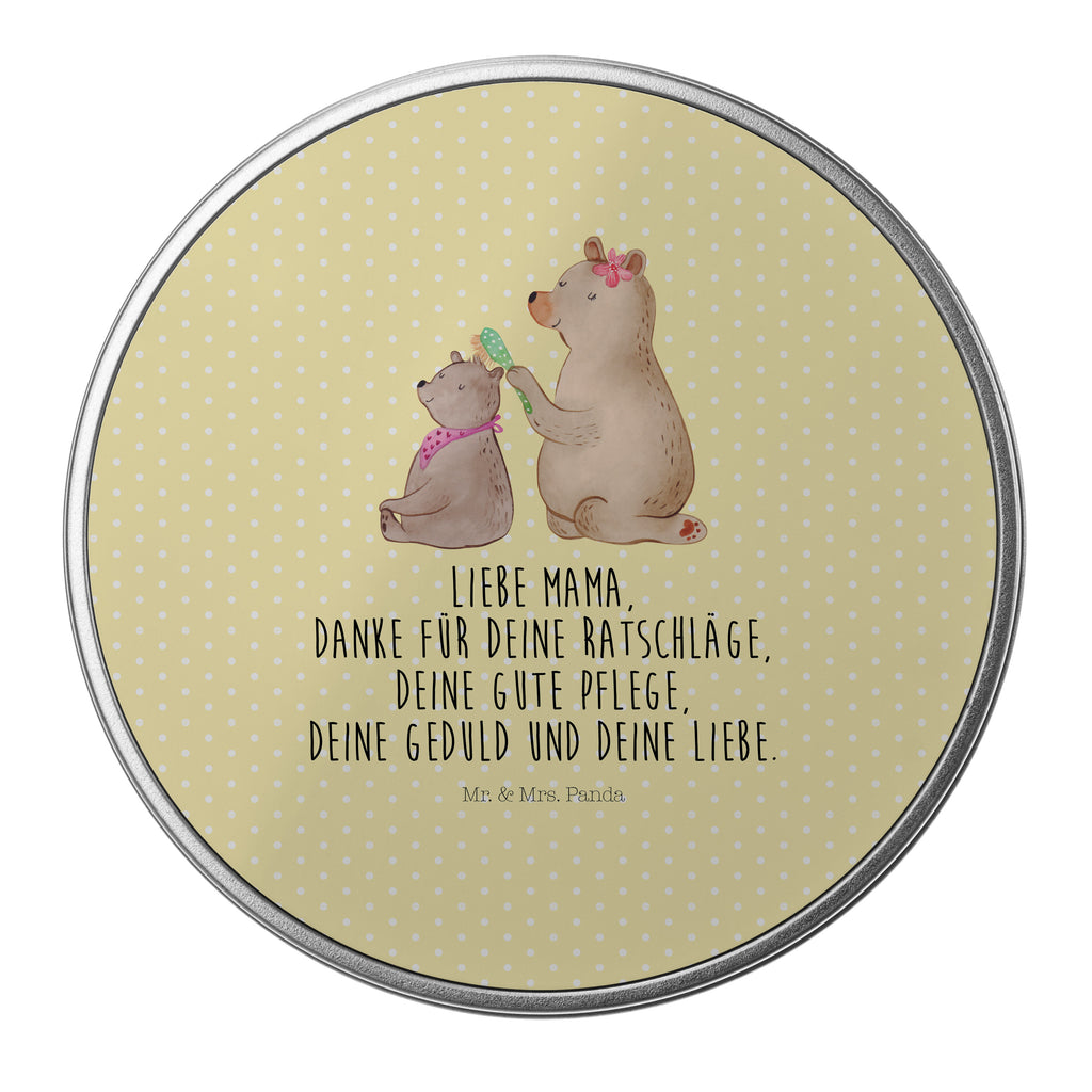 Blechdose rund Bär mit Kind Metalldose, Keksdose, Dose, Vorratsdose, Geschenkbox, Familie, Vatertag, Muttertag, Bruder, Schwester, Mama, Papa, Oma, Opa, Geschenk, Mutti, Mutter