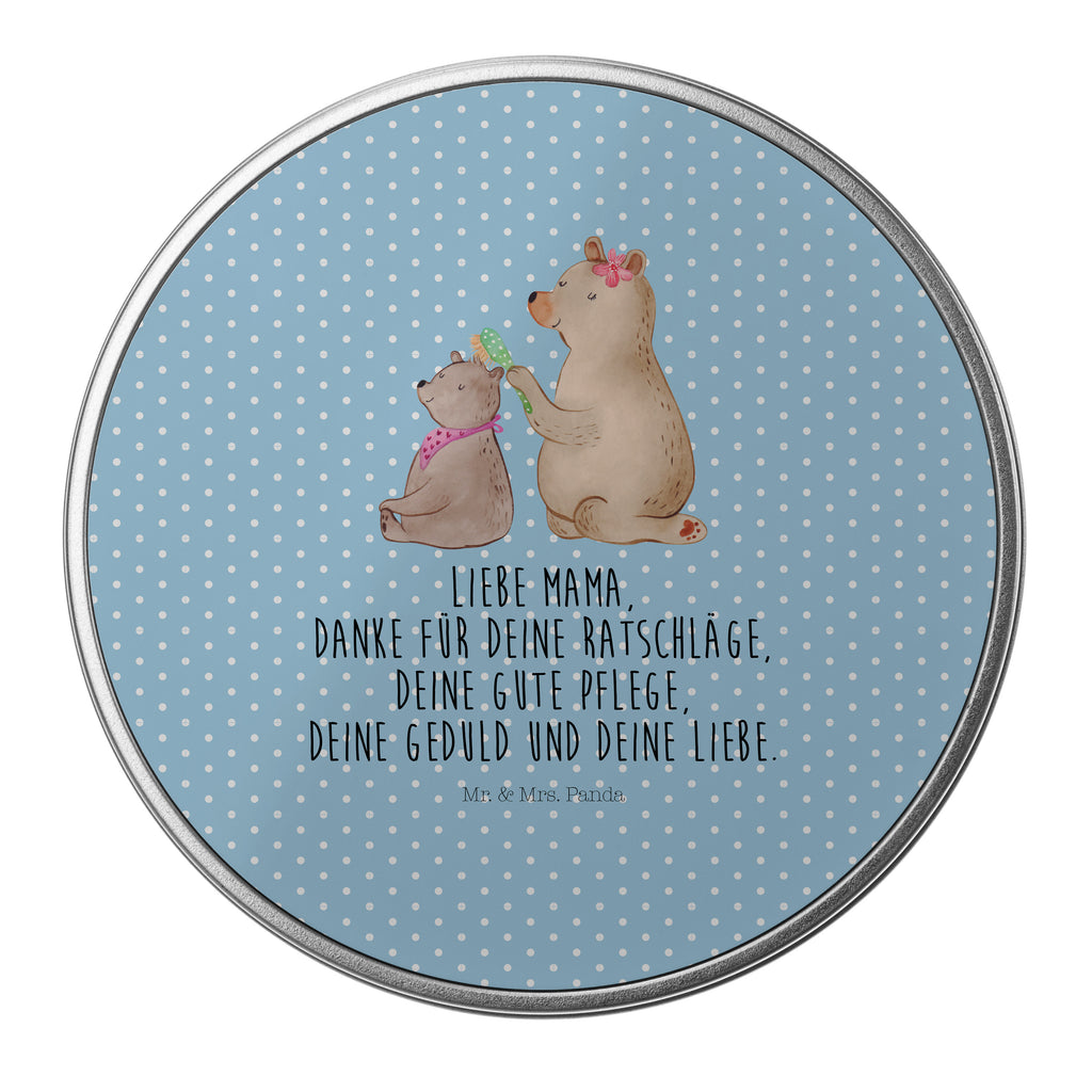 Blechdose rund Bär mit Kind Metalldose, Keksdose, Dose, Vorratsdose, Geschenkbox, Familie, Vatertag, Muttertag, Bruder, Schwester, Mama, Papa, Oma, Opa, Geschenk, Mutti, Mutter
