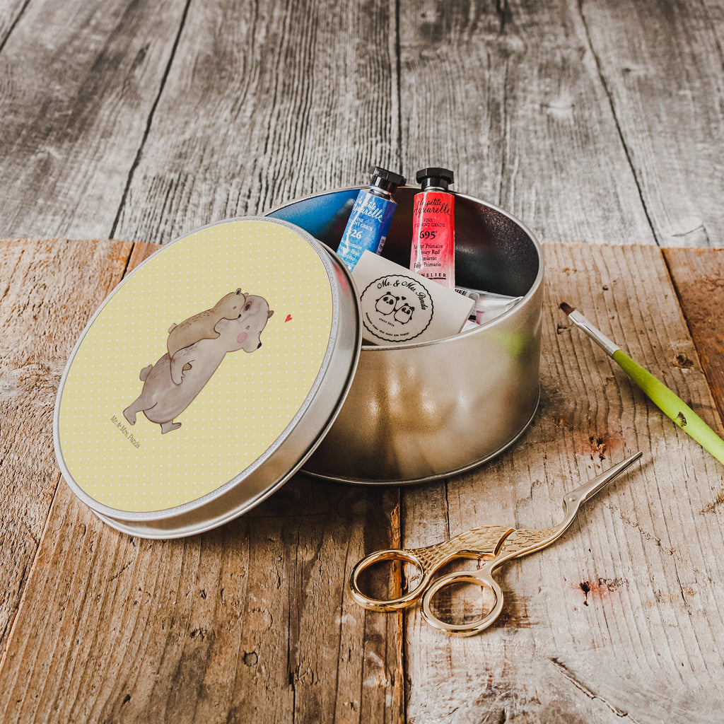 Blechdose rund Papa Bär Metalldose, Keksdose, Dose, Vorratsdose, Geschenkbox, Familie, Vatertag, Muttertag, Bruder, Schwester, Mama, Papa, Oma, Opa, Geschenk, Vater, Papi, Vati, Onkel, Geburtstag
