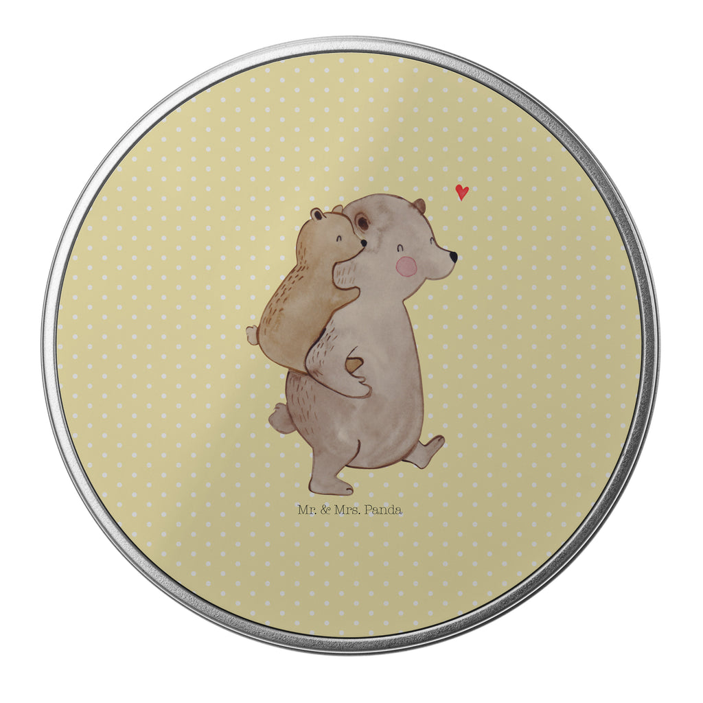 Blechdose rund Papa Bär Metalldose, Keksdose, Dose, Vorratsdose, Geschenkbox, Familie, Vatertag, Muttertag, Bruder, Schwester, Mama, Papa, Oma, Opa, Geschenk, Vater, Papi, Vati, Onkel, Geburtstag