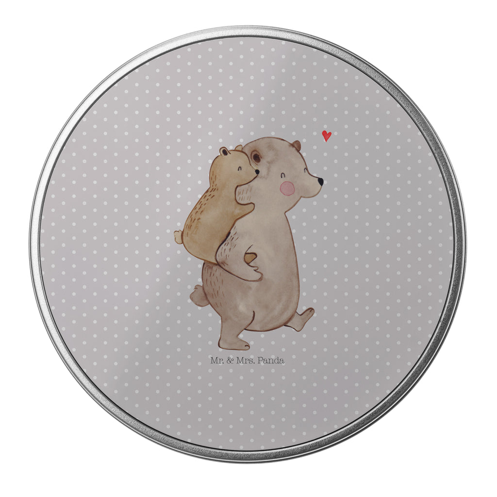 Blechdose rund Papa Bär Metalldose, Keksdose, Dose, Vorratsdose, Geschenkbox, Familie, Vatertag, Muttertag, Bruder, Schwester, Mama, Papa, Oma, Opa, Geschenk, Vater, Papi, Vati, Onkel, Geburtstag