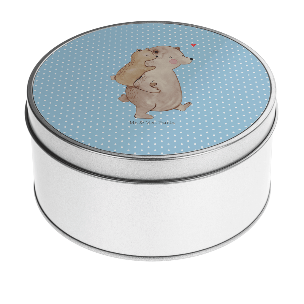 Blechdose rund Papa Bär Metalldose, Keksdose, Dose, Vorratsdose, Geschenkbox, Familie, Vatertag, Muttertag, Bruder, Schwester, Mama, Papa, Oma, Opa, Geschenk, Vater, Papi, Vati, Onkel, Geburtstag