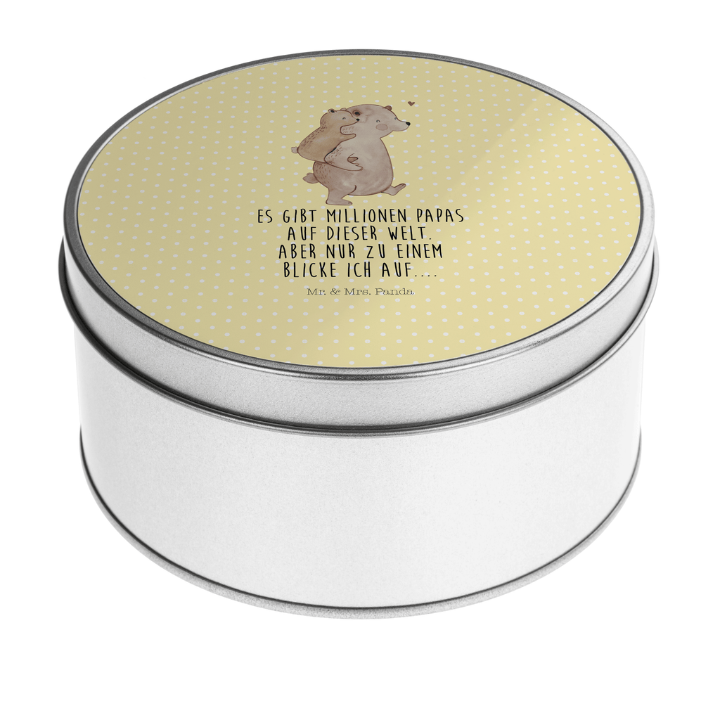 Blechdose rund Papa Bär Metalldose, Keksdose, Dose, Vorratsdose, Geschenkbox, Familie, Vatertag, Muttertag, Bruder, Schwester, Mama, Papa, Oma, Opa, Geschenk, Vater, Papi, Vati, Onkel, Geburtstag