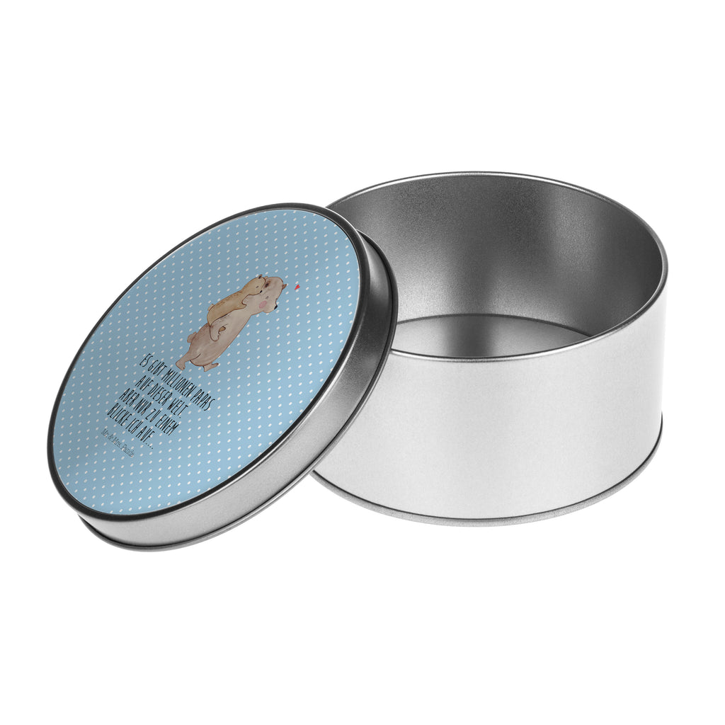 Blechdose rund Papa Bär Metalldose, Keksdose, Dose, Vorratsdose, Geschenkbox, Familie, Vatertag, Muttertag, Bruder, Schwester, Mama, Papa, Oma, Opa, Geschenk, Vater, Papi, Vati, Onkel, Geburtstag