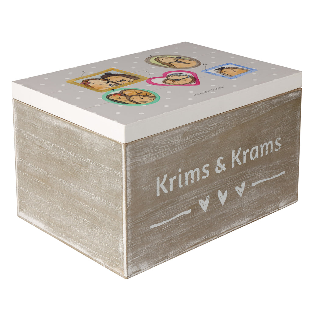 Holzkiste Igel Familie Holzkiste, Kiste, Schatzkiste, Truhe, Schatulle, XXL, Erinnerungsbox, Erinnerungskiste, Dekokiste, Aufbewahrungsbox, Familie, Vatertag, Muttertag, Bruder, Schwester, Mama, Papa, Oma, Opa, Liebe, Igel, Bilder, Zusammenhalt, Glück