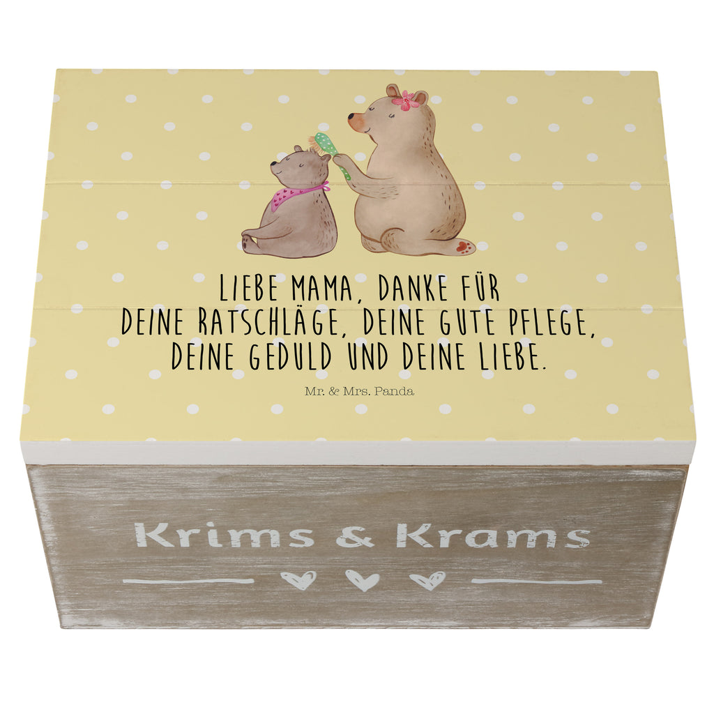 Holzkiste Bär mit Kind Holzkiste, Kiste, Schatzkiste, Truhe, Schatulle, XXL, Erinnerungsbox, Erinnerungskiste, Dekokiste, Aufbewahrungsbox, Familie, Vatertag, Muttertag, Bruder, Schwester, Mama, Papa, Oma, Opa, Geschenk, Mutti, Mutter