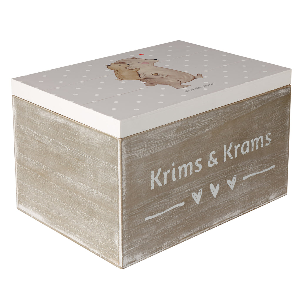Holzkiste Papa Bär Holzkiste, Kiste, Schatzkiste, Truhe, Schatulle, XXL, Erinnerungsbox, Erinnerungskiste, Dekokiste, Aufbewahrungsbox, Familie, Vatertag, Muttertag, Bruder, Schwester, Mama, Papa, Oma, Opa, Geschenk, Vater, Papi, Vati, Onkel, Geburtstag