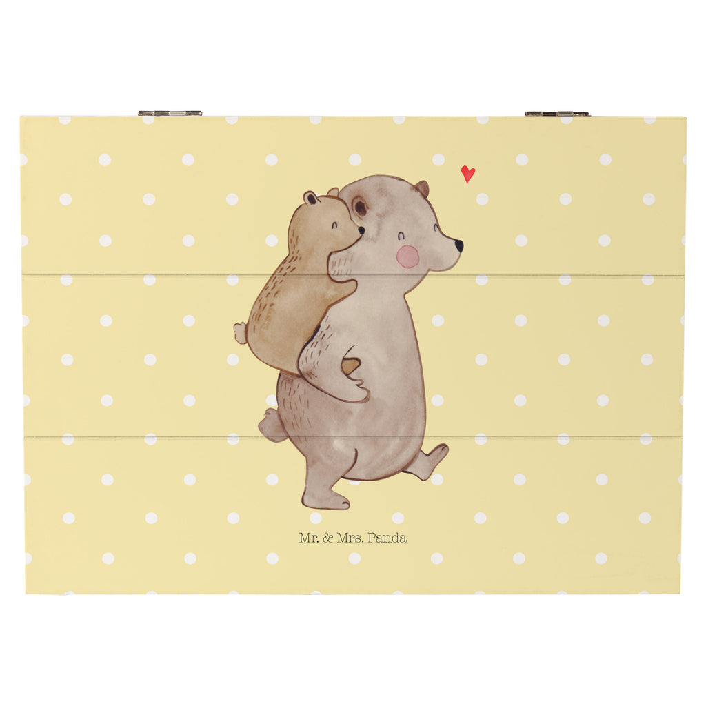 Holzkiste Papa Bär Holzkiste, Kiste, Schatzkiste, Truhe, Schatulle, XXL, Erinnerungsbox, Erinnerungskiste, Dekokiste, Aufbewahrungsbox, Familie, Vatertag, Muttertag, Bruder, Schwester, Mama, Papa, Oma, Opa, Geschenk, Vater, Papi, Vati, Onkel, Geburtstag