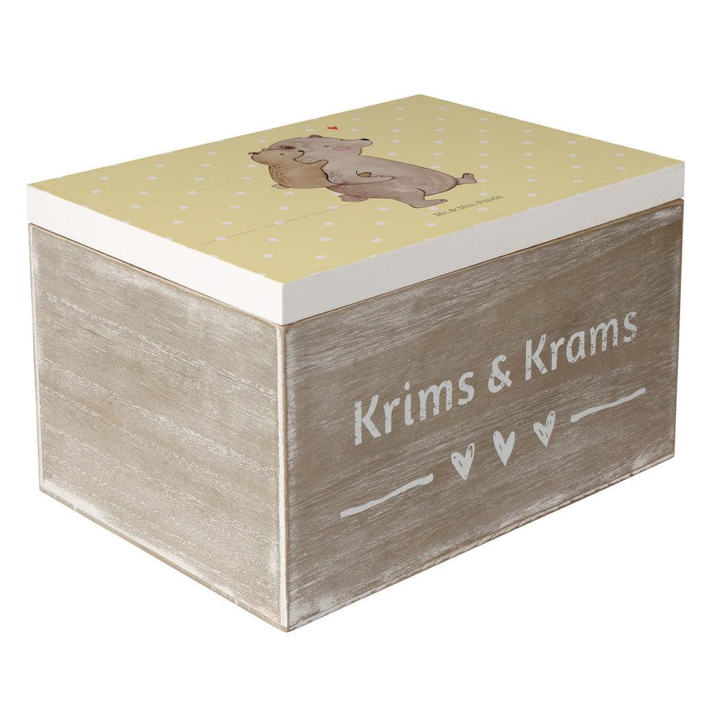 Holzkiste Papa Bär Holzkiste, Kiste, Schatzkiste, Truhe, Schatulle, XXL, Erinnerungsbox, Erinnerungskiste, Dekokiste, Aufbewahrungsbox, Familie, Vatertag, Muttertag, Bruder, Schwester, Mama, Papa, Oma, Opa, Geschenk, Vater, Papi, Vati, Onkel, Geburtstag