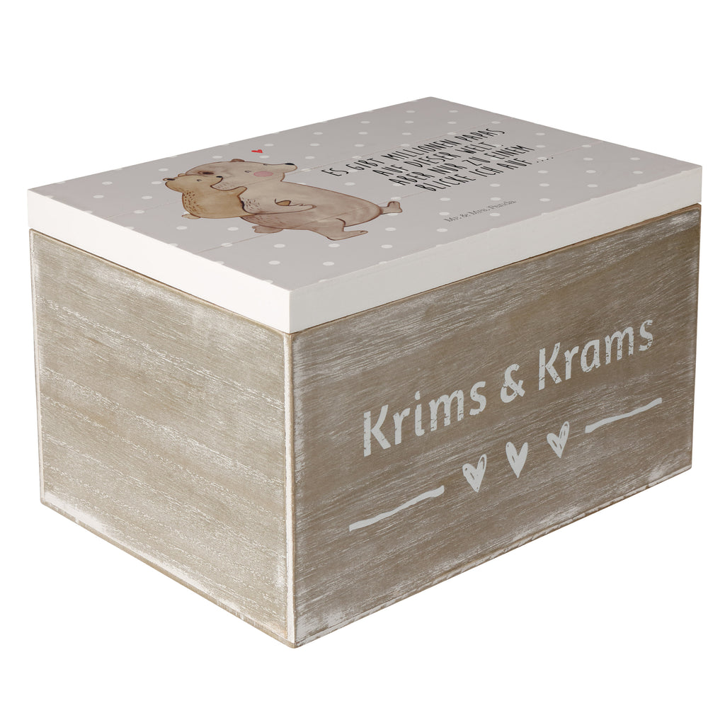 Holzkiste Papa Bär Holzkiste, Kiste, Schatzkiste, Truhe, Schatulle, XXL, Erinnerungsbox, Erinnerungskiste, Dekokiste, Aufbewahrungsbox, Familie, Vatertag, Muttertag, Bruder, Schwester, Mama, Papa, Oma, Opa, Geschenk, Vater, Papi, Vati, Onkel, Geburtstag