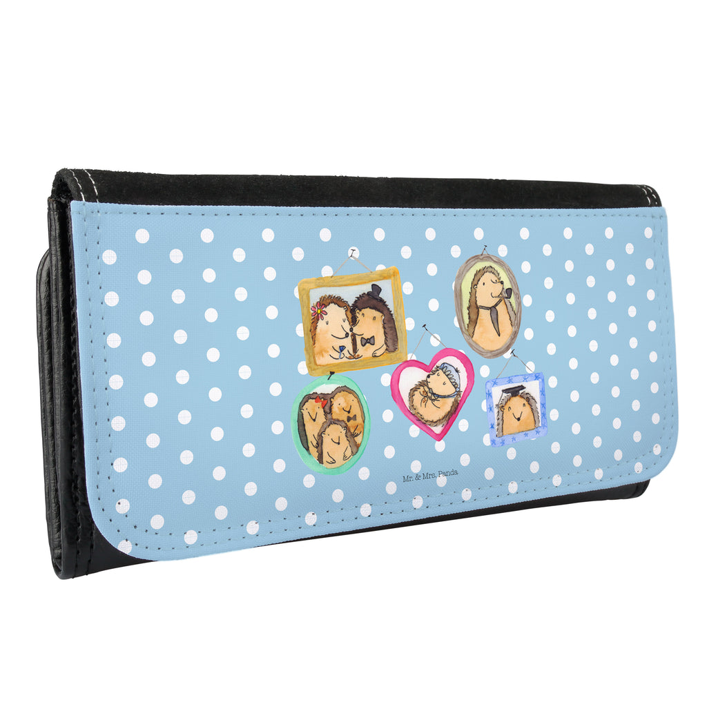 Damen Portemonnaie Igel Familie Portemonnaie, Portemonee, Geldbörse, Damen, Groß, XXL, Geldbeutel, Portemonnaies, Familie, Vatertag, Muttertag, Bruder, Schwester, Mama, Papa, Oma, Opa, Liebe, Igel, Bilder, Zusammenhalt, Glück