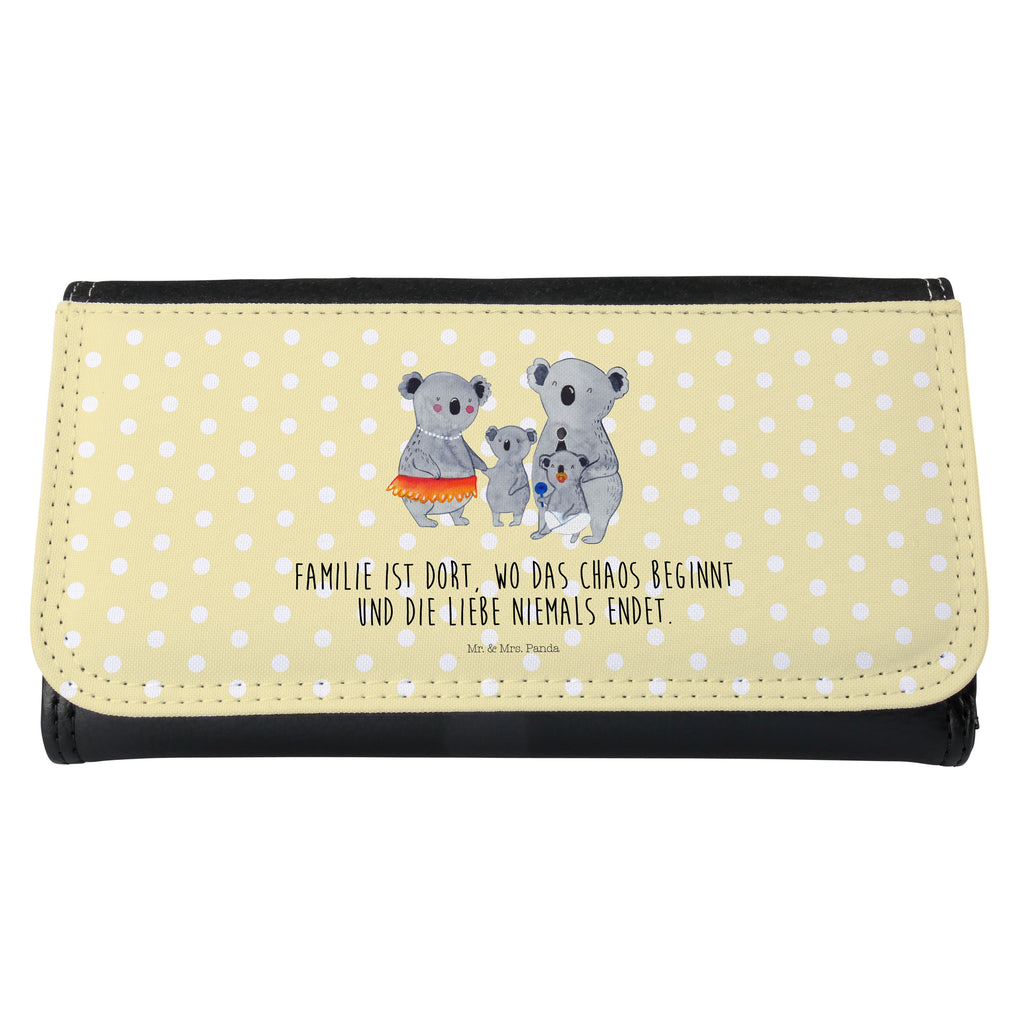 Damen Portemonnaie Koala Familie Portemonnaie, Portemonee, Geldbörse, Damen, Groß, XXL, Geldbeutel, Portemonnaies, Familie, Vatertag, Muttertag, Bruder, Schwester, Mama, Papa, Oma, Opa, Koala, Koalas, Family, Kinder, Geschwister, Familienleben