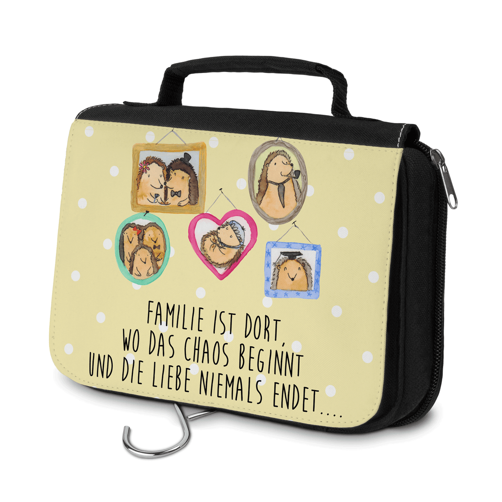Kulturbeutel Igel Familie Kulturbeutel, Zum Aufhängen, Waschtasche, Kosmetiktasche, Damen, Herren, Aufbewahrungstasche, Schminktasche, Kosmetikbeutel, Organizer, Kulturtasche, Schminkutensil, Familie, Vatertag, Muttertag, Bruder, Schwester, Mama, Papa, Oma, Opa, Liebe, Igel, Bilder, Zusammenhalt, Glück