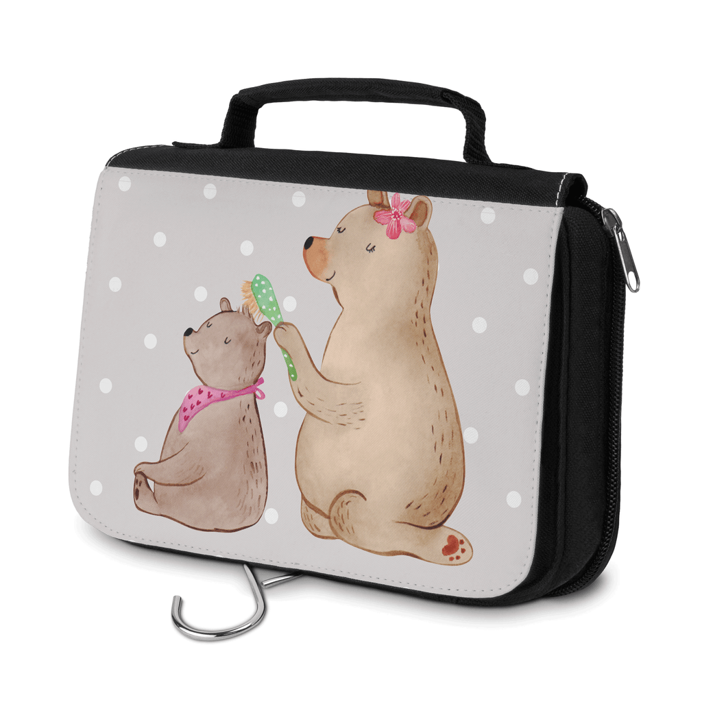 Kulturbeutel Bär mit Kind Kulturbeutel, Zum Aufhängen, Waschtasche, Kosmetiktasche, Damen, Herren, Aufbewahrungstasche, Schminktasche, Kosmetikbeutel, Organizer, Kulturtasche, Schminkutensil, Familie, Vatertag, Muttertag, Bruder, Schwester, Mama, Papa, Oma, Opa, Geschenk, Mutti, Mutter