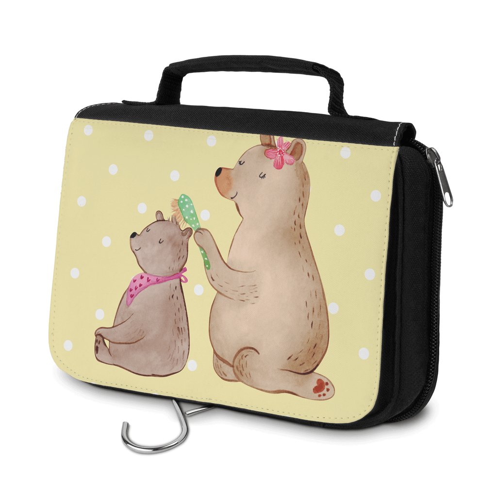 Kulturbeutel Bär mit Kind Kulturbeutel, Zum Aufhängen, Waschtasche, Kosmetiktasche, Damen, Herren, Aufbewahrungstasche, Schminktasche, Kosmetikbeutel, Organizer, Kulturtasche, Schminkutensil, Familie, Vatertag, Muttertag, Bruder, Schwester, Mama, Papa, Oma, Opa, Geschenk, Mutti, Mutter