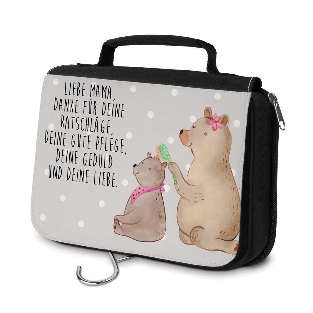 Kulturbeutel Bär mit Kind Kulturbeutel, Zum Aufhängen, Waschtasche, Kosmetiktasche, Damen, Herren, Aufbewahrungstasche, Schminktasche, Kosmetikbeutel, Organizer, Kulturtasche, Schminkutensil, Familie, Vatertag, Muttertag, Bruder, Schwester, Mama, Papa, Oma, Opa, Geschenk, Mutti, Mutter