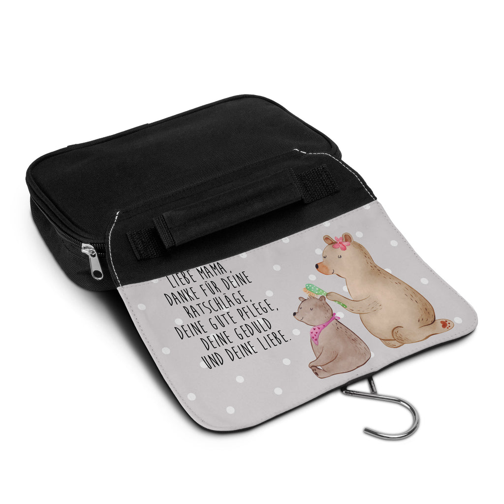 Kulturbeutel Bär mit Kind Kulturbeutel, Zum Aufhängen, Waschtasche, Kosmetiktasche, Damen, Herren, Aufbewahrungstasche, Schminktasche, Kosmetikbeutel, Organizer, Kulturtasche, Schminkutensil, Familie, Vatertag, Muttertag, Bruder, Schwester, Mama, Papa, Oma, Opa, Geschenk, Mutti, Mutter