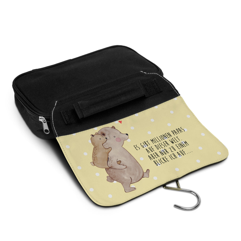 Kulturbeutel Papa Bär Kulturbeutel, Zum Aufhängen, Waschtasche, Kosmetiktasche, Damen, Herren, Aufbewahrungstasche, Schminktasche, Kosmetikbeutel, Organizer, Kulturtasche, Schminkutensil, Familie, Vatertag, Muttertag, Bruder, Schwester, Mama, Papa, Oma, Opa, Geschenk, Vater, Papi, Vati, Onkel, Geburtstag