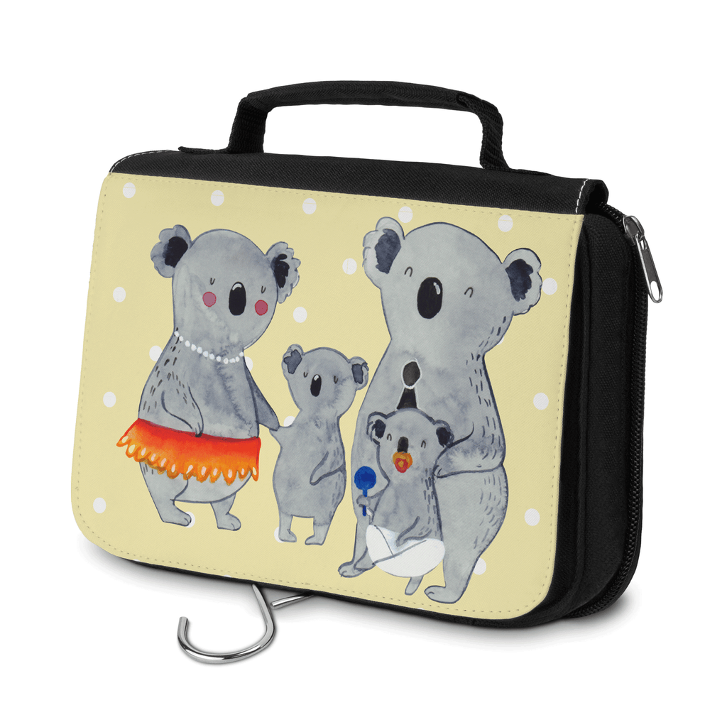 Kulturbeutel Koala Familie Kulturbeutel, Zum Aufhängen, Waschtasche, Kosmetiktasche, Damen, Herren, Aufbewahrungstasche, Schminktasche, Kosmetikbeutel, Organizer, Kulturtasche, Schminkutensil, Familie, Vatertag, Muttertag, Bruder, Schwester, Mama, Papa, Oma, Opa, Koala, Koalas, Family, Kinder, Geschwister, Familienleben