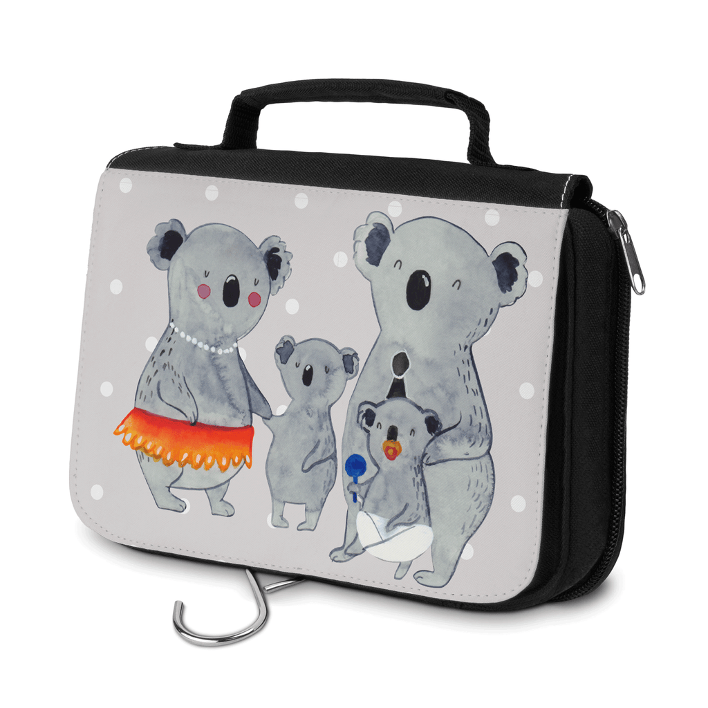 Kulturbeutel Koala Familie Kulturbeutel, Zum Aufhängen, Waschtasche, Kosmetiktasche, Damen, Herren, Aufbewahrungstasche, Schminktasche, Kosmetikbeutel, Organizer, Kulturtasche, Schminkutensil, Familie, Vatertag, Muttertag, Bruder, Schwester, Mama, Papa, Oma, Opa, Koala, Koalas, Family, Kinder, Geschwister, Familienleben