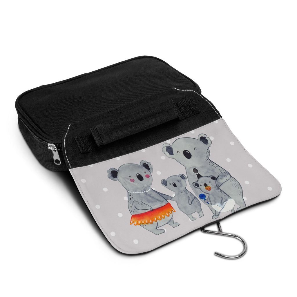 Kulturbeutel Koala Familie Kulturbeutel, Zum Aufhängen, Waschtasche, Kosmetiktasche, Damen, Herren, Aufbewahrungstasche, Schminktasche, Kosmetikbeutel, Organizer, Kulturtasche, Schminkutensil, Familie, Vatertag, Muttertag, Bruder, Schwester, Mama, Papa, Oma, Opa, Koala, Koalas, Family, Kinder, Geschwister, Familienleben
