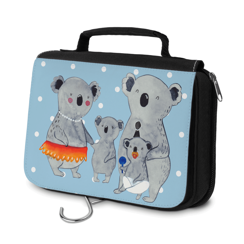 Kulturbeutel Koala Familie Kulturbeutel, Zum Aufhängen, Waschtasche, Kosmetiktasche, Damen, Herren, Aufbewahrungstasche, Schminktasche, Kosmetikbeutel, Organizer, Kulturtasche, Schminkutensil, Familie, Vatertag, Muttertag, Bruder, Schwester, Mama, Papa, Oma, Opa, Koala, Koalas, Family, Kinder, Geschwister, Familienleben