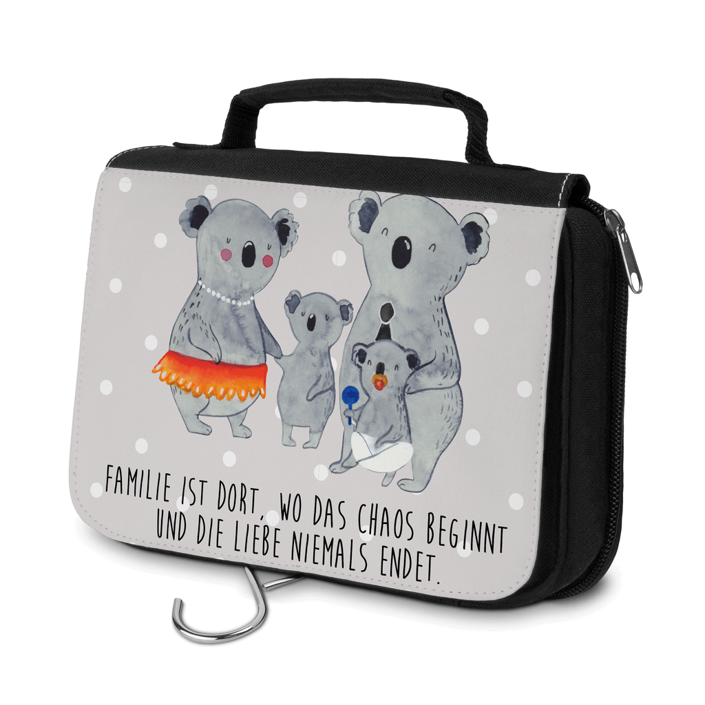 Kulturbeutel Koala Familie Kulturbeutel, Zum Aufhängen, Waschtasche, Kosmetiktasche, Damen, Herren, Aufbewahrungstasche, Schminktasche, Kosmetikbeutel, Organizer, Kulturtasche, Schminkutensil, Familie, Vatertag, Muttertag, Bruder, Schwester, Mama, Papa, Oma, Opa, Koala, Koalas, Family, Kinder, Geschwister, Familienleben