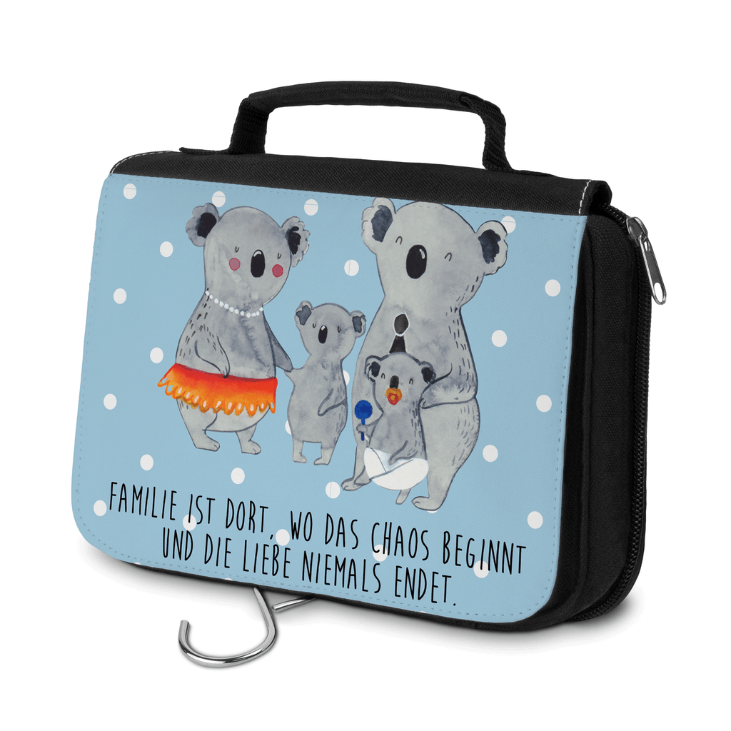 Kulturbeutel Koala Familie Kulturbeutel, Zum Aufhängen, Waschtasche, Kosmetiktasche, Damen, Herren, Aufbewahrungstasche, Schminktasche, Kosmetikbeutel, Organizer, Kulturtasche, Schminkutensil, Familie, Vatertag, Muttertag, Bruder, Schwester, Mama, Papa, Oma, Opa, Koala, Koalas, Family, Kinder, Geschwister, Familienleben