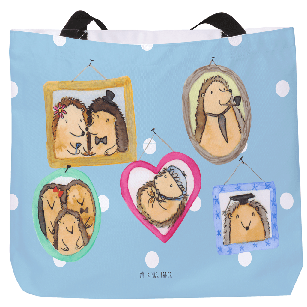 Shopper Igel Familie Beutel, Einkaufstasche, Tasche, Strandtasche, Einkaufsbeutel, Shopper, Schultasche, Freizeittasche, Tragebeutel, Schulbeutel, Alltagstasche, Familie, Vatertag, Muttertag, Bruder, Schwester, Mama, Papa, Oma, Opa, Liebe, Igel, Bilder, Zusammenhalt, Glück
