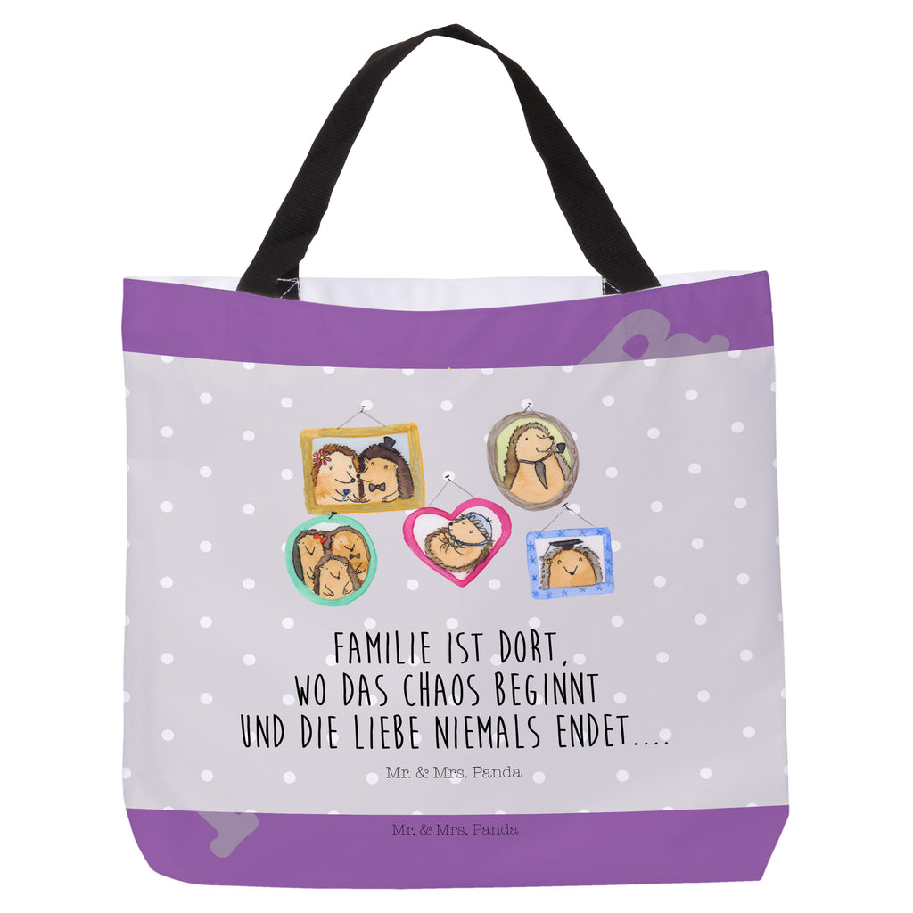 Shopper Igel Familie Beutel, Einkaufstasche, Tasche, Strandtasche, Einkaufsbeutel, Shopper, Schultasche, Freizeittasche, Tragebeutel, Schulbeutel, Alltagstasche, Familie, Vatertag, Muttertag, Bruder, Schwester, Mama, Papa, Oma, Opa, Liebe, Igel, Bilder, Zusammenhalt, Glück