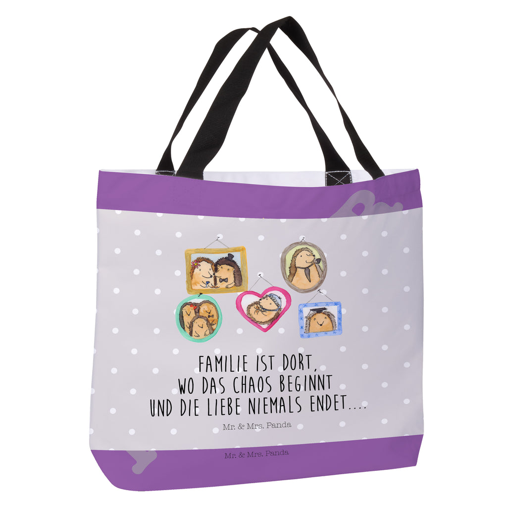Shopper Igel Familie Beutel, Einkaufstasche, Tasche, Strandtasche, Einkaufsbeutel, Shopper, Schultasche, Freizeittasche, Tragebeutel, Schulbeutel, Alltagstasche, Familie, Vatertag, Muttertag, Bruder, Schwester, Mama, Papa, Oma, Opa, Liebe, Igel, Bilder, Zusammenhalt, Glück