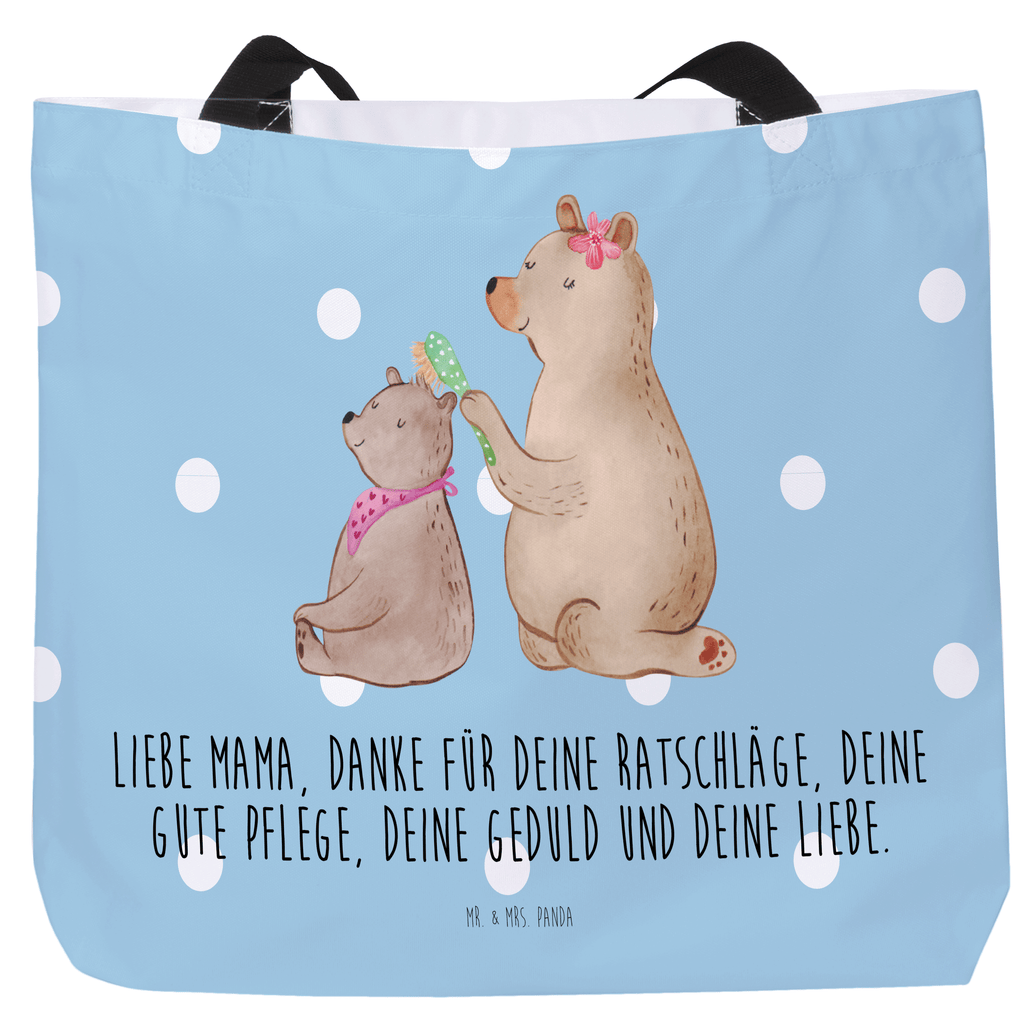 Shopper Bär mit Kind Beutel, Einkaufstasche, Tasche, Strandtasche, Einkaufsbeutel, Shopper, Schultasche, Freizeittasche, Tragebeutel, Schulbeutel, Alltagstasche, Familie, Vatertag, Muttertag, Bruder, Schwester, Mama, Papa, Oma, Opa, Geschenk, Mutti, Mutter