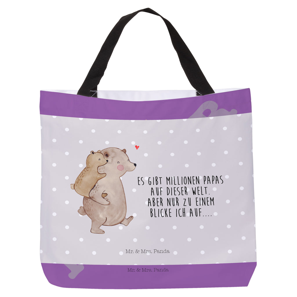 Shopper Papa Bär Beutel, Einkaufstasche, Tasche, Strandtasche, Einkaufsbeutel, Shopper, Schultasche, Freizeittasche, Tragebeutel, Schulbeutel, Alltagstasche, Familie, Vatertag, Muttertag, Bruder, Schwester, Mama, Papa, Oma, Opa, Geschenk, Vater, Papi, Vati, Onkel, Geburtstag