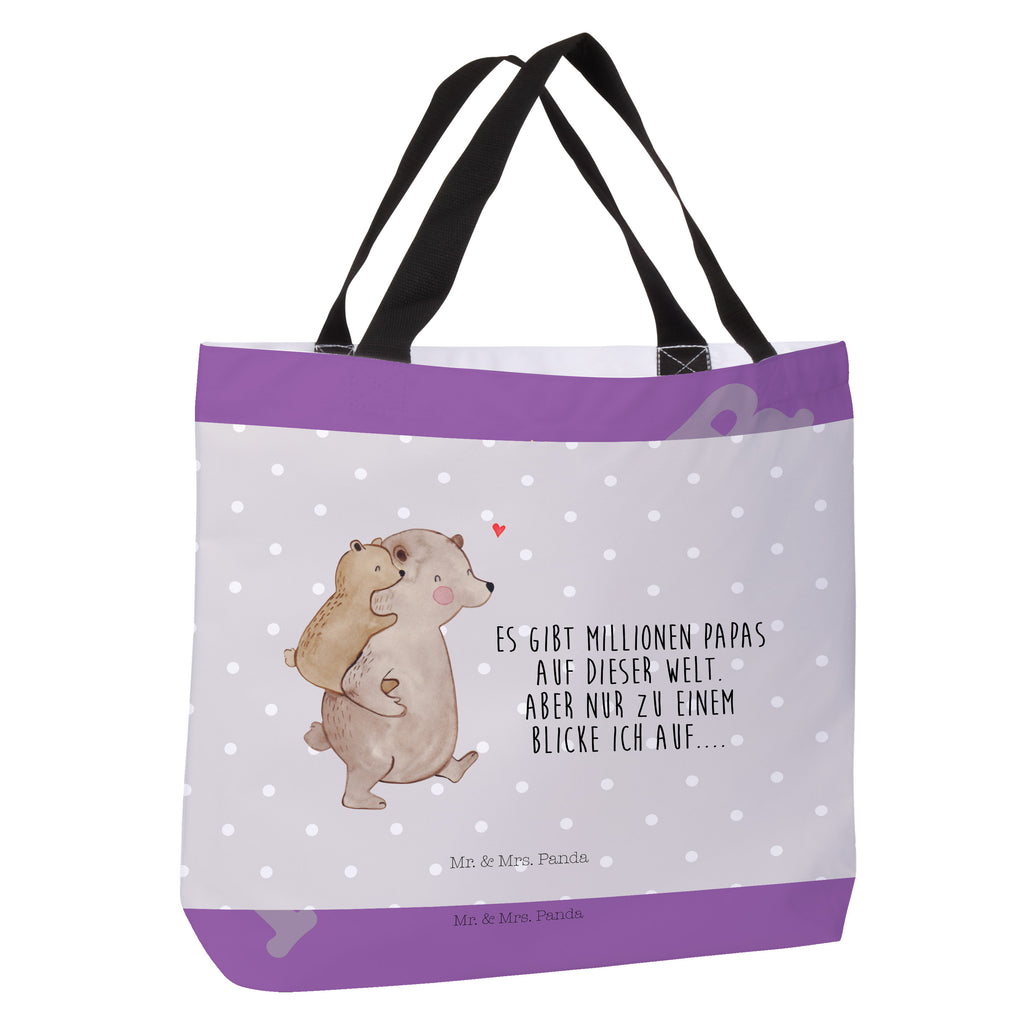 Shopper Papa Bär Beutel, Einkaufstasche, Tasche, Strandtasche, Einkaufsbeutel, Shopper, Schultasche, Freizeittasche, Tragebeutel, Schulbeutel, Alltagstasche, Familie, Vatertag, Muttertag, Bruder, Schwester, Mama, Papa, Oma, Opa, Geschenk, Vater, Papi, Vati, Onkel, Geburtstag
