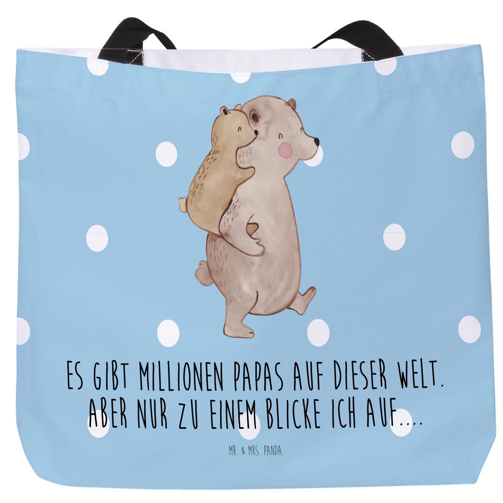 Shopper Papa Bär Beutel, Einkaufstasche, Tasche, Strandtasche, Einkaufsbeutel, Shopper, Schultasche, Freizeittasche, Tragebeutel, Schulbeutel, Alltagstasche, Familie, Vatertag, Muttertag, Bruder, Schwester, Mama, Papa, Oma, Opa, Geschenk, Vater, Papi, Vati, Onkel, Geburtstag