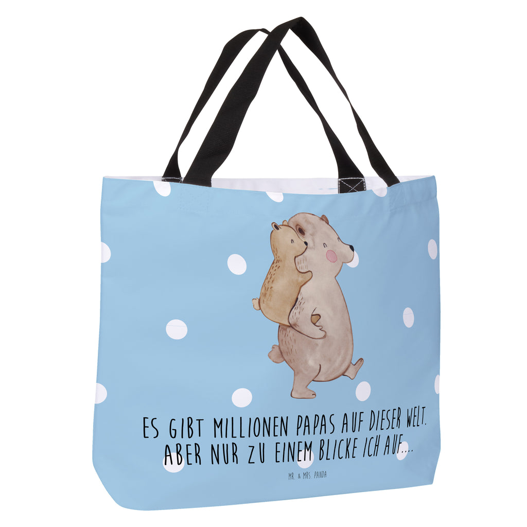 Shopper Papa Bär Beutel, Einkaufstasche, Tasche, Strandtasche, Einkaufsbeutel, Shopper, Schultasche, Freizeittasche, Tragebeutel, Schulbeutel, Alltagstasche, Familie, Vatertag, Muttertag, Bruder, Schwester, Mama, Papa, Oma, Opa, Geschenk, Vater, Papi, Vati, Onkel, Geburtstag