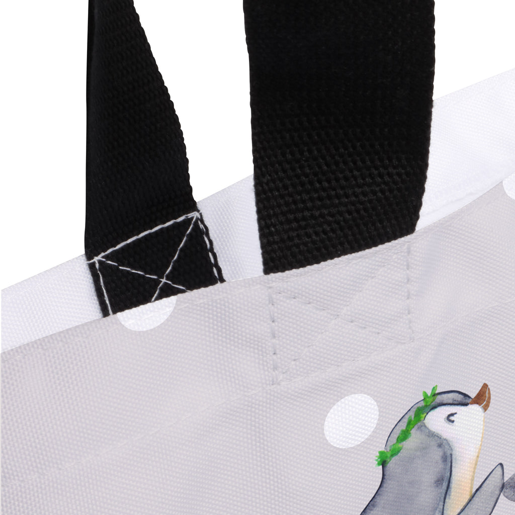 Shopper Pinguin mit Kind Beutel, Einkaufstasche, Tasche, Strandtasche, Einkaufsbeutel, Shopper, Schultasche, Freizeittasche, Tragebeutel, Schulbeutel, Alltagstasche, Familie, Vatertag, Muttertag, Bruder, Schwester, Mama, Papa, Oma, Opa, Geschenk, Mami, Mutti, Mutter, Geburststag