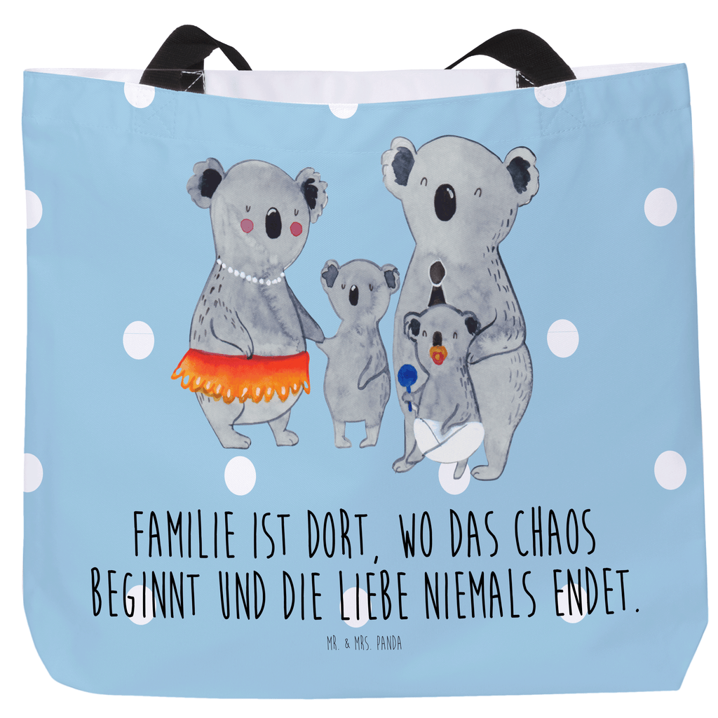 Shopper Koala Familie Beutel, Einkaufstasche, Tasche, Strandtasche, Einkaufsbeutel, Shopper, Schultasche, Freizeittasche, Tragebeutel, Schulbeutel, Alltagstasche, Familie, Vatertag, Muttertag, Bruder, Schwester, Mama, Papa, Oma, Opa, Koala, Koalas, Family, Kinder, Geschwister, Familienleben