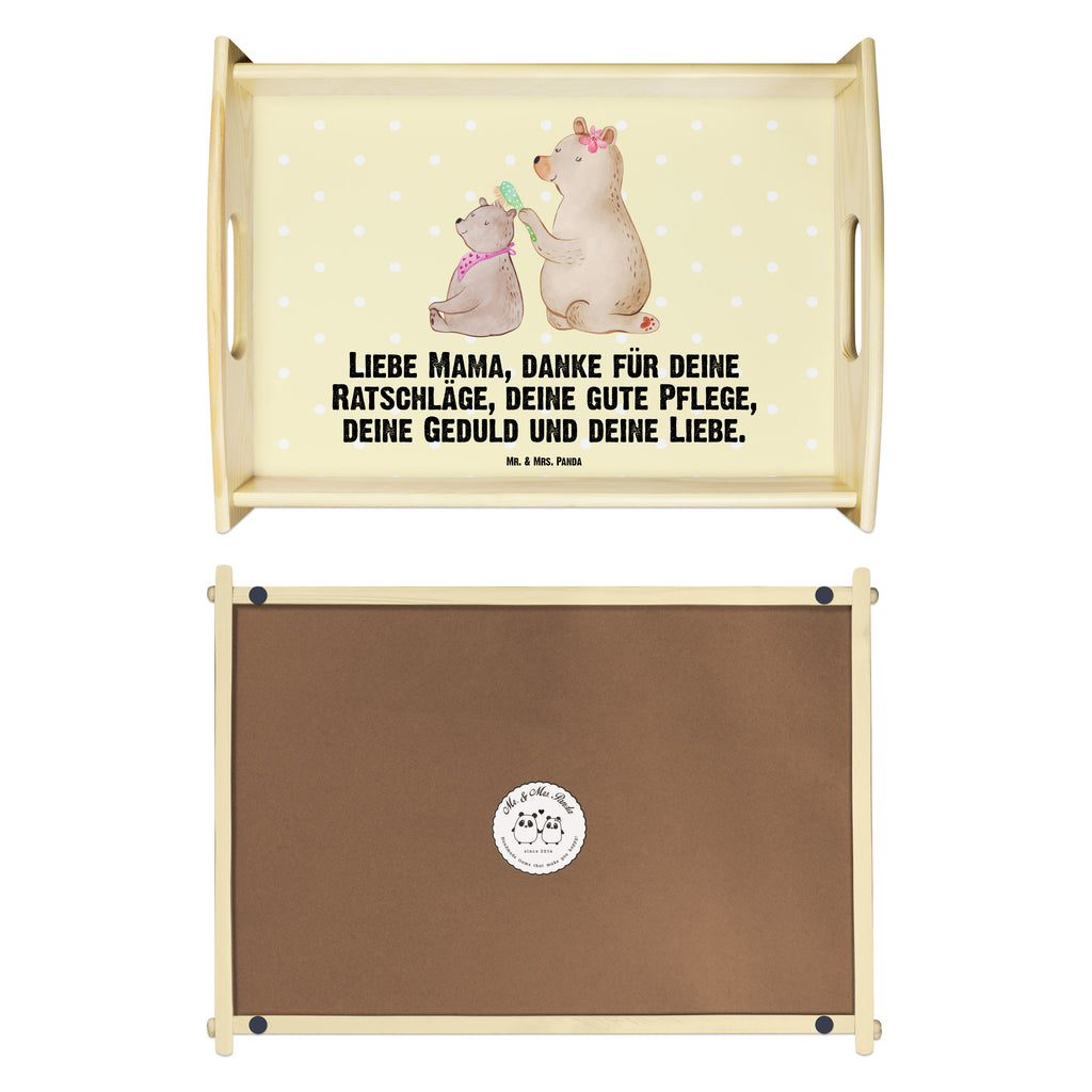 Serviertablett Bär mit Kind Tablett, Holztablett, Küchentablett, Dekotablett, Frühstückstablett, Familie, Vatertag, Muttertag, Bruder, Schwester, Mama, Papa, Oma, Opa, Geschenk, Mutti, Mutter