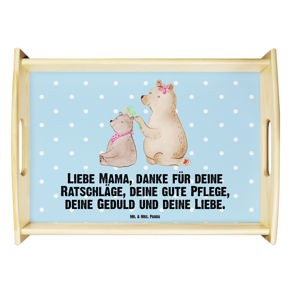 Serviertablett Bär mit Kind Tablett, Holztablett, Küchentablett, Dekotablett, Frühstückstablett, Familie, Vatertag, Muttertag, Bruder, Schwester, Mama, Papa, Oma, Opa, Geschenk, Mutti, Mutter